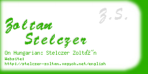 zoltan stelczer business card